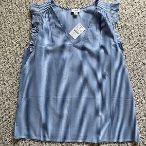 J crew blouse; sleeveless